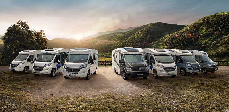Partly integrated motorhomes